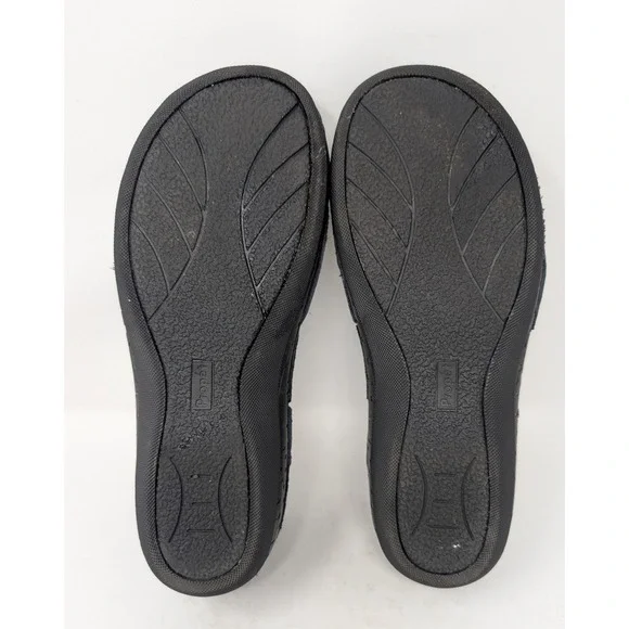 Propet Women's 12 M Black Leather Laser Cut Mary Jane Comfort Shoes Sandals - Picture 8 of 8